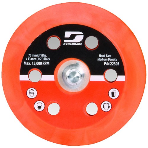 Dynabrade 57763 6" (152 mm) Dia. Vacuum Gear-Driven Disc Pad, Vinyl-Face