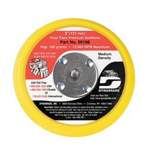 Dynabrade 56273 5" (127 mm) Dia. Non-Vacuum Disc Pad, Vinyl-Face