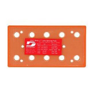 Dynabrade 57871 3-2/3" (93 mm) W x 7" (178 mm) L Vacuum Dynabug Channel Disc Pad, Hook-Face, Short Nap