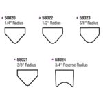 Dynabrade 58021 3/8" (10 mm) Dia. Non-Vacuum Dynafine Backsplash Radius Disc Pad, Vinyl-Face