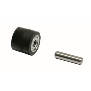 Dynabrade 11070 Contact Wheel Ass'y, 7/16" Dia. x 3/8" W x 1/4" I.D., Crown Face, 70 Duro Rubber