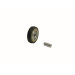 Dynabrade 11074 Contact Wheel Ass'y, 5/8" Dia. x 1/8" W x 3/8" I.D., Crown Face, 70 Duro Rubber