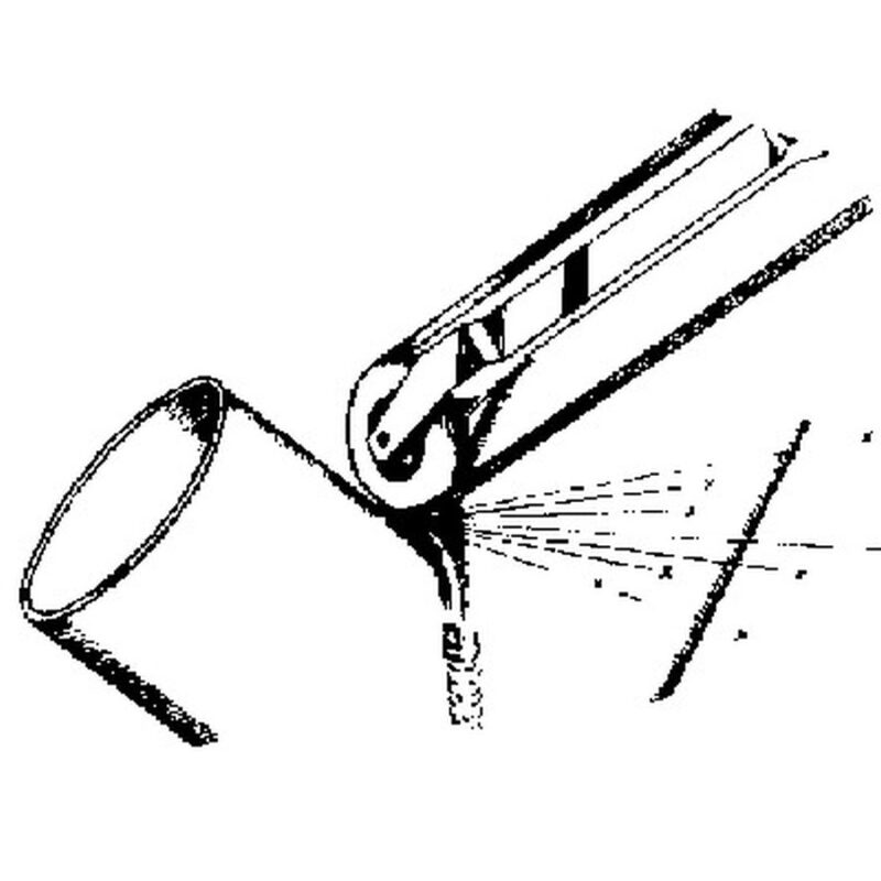 Dynabrade 11219 Contact Arm Ass'y, 1" Dia. x 3/8" W, Radiused Rubber Wheel, with no Platen