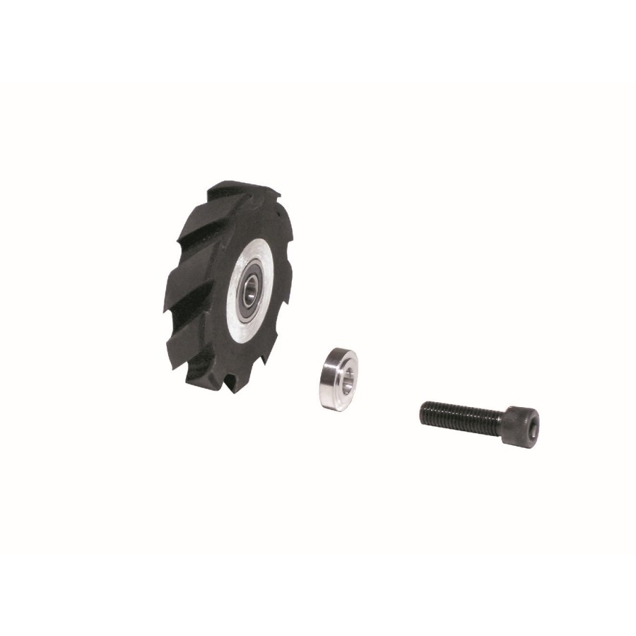 Dynabrade 11644 Contact Wheel Ass'y, 2" Dia. x 1/2" W x 5/8" I.D., Crown Face, 90 Duro Rubber