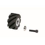 Dynabrade 11650 Contact Wheel Ass'y, 2" Dia. x 1" W x 5/8" I.D., Standard Face, 70 Duro Rubber