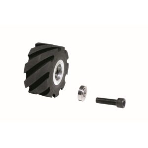 Dynabrade 11650 Contact Wheel Ass'y, 2" Dia. x 1" W x 5/8" I.D., Standard Face, 70 Duro Rubber