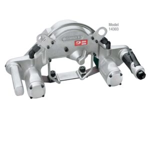 Dynabrade 14303 Dynangle II Abrasive Belt Tool, Dual Motor w/Platen, Non-Vacuum