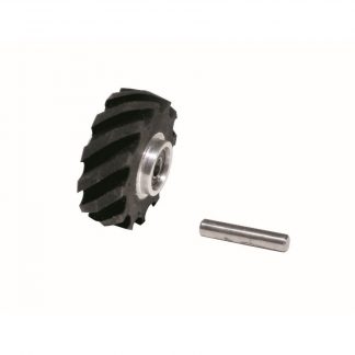 Dynabrade 15346 Contact Wheel Ass'y, 2" Dia. x 5/8" W x 5/8" I.D., Crown Face, 40 Duro Rubber