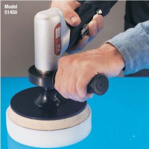 Dynabrade 51450 5"-8" (127 mm-203 mm) Dia. 7 Degree Offest Two-Hand Rotary Buffer, Non-Vacuum