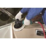 Dynabrade 51459 6"-8" (152 mm-203 mm) Dia. Right Angle Two-Hand Rotary Buffer, Non-Vacuum