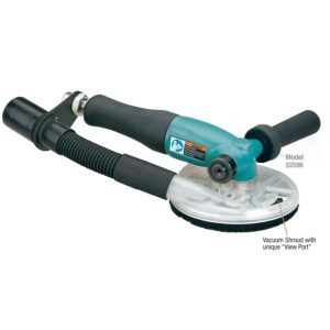 Dynabrade 52596 5" (127 mm) Dia. Right Angle Disc Sander , Central Vacuum
