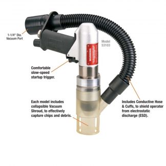 Dynabrade 53103 3/8" Drill, Central Vacuum