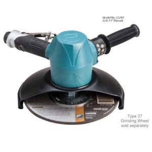 Dynabrade 53249 9" (229 mm) Dia. Type 27 Vertical Depressed Center Wheel Grinder, Non-Vacuum