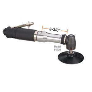 Dynabrade 54424 3" (76 mm) Dia. Extended Right Angle Disc Sander, Non-Vacuum