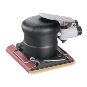 Dynabrade 57920 4" W x 4-5/16" L (102 mm x 110 mm) Dynabug "Model T" Orbital Sander, with Clips, Non-Vacuum