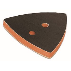 Dynabrade 57951 2-7/8" (73 mm) W x 3-1/8" (79 mm) L Non-Vacuum Dynafine Triangular Disc Pad, Hook-Face, Short Nap