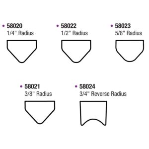 Dynabrade 58020 1/4" (6 mm) Dia. Non-Vacuum Dynafine Backsplash Radius Disc Pad, Vinyl-Face