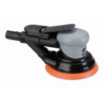 Dynabrade 69038 5" (127 mm) Dia. Dynorbital Silver Supreme Random Orbital Sander, Self-Generated Vacuum