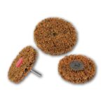 Dynabrade 72978 DO 379S Oxide Removal Disc, 100mm D., Orange, 25mm th., 6mm shaft, 10/Pack