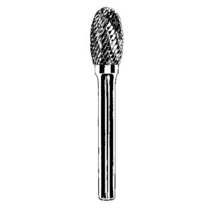 Dynabrade 93335 Carbide Burr, 3/8"D X 5/8"Flute X 1/4" Shank