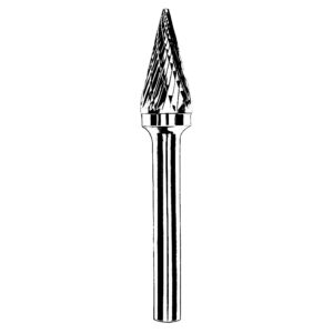 Dynabrade 93378 Sm-42m 14' Carbide Burr, 3mm D X 11mm Flute X 3mm Shank