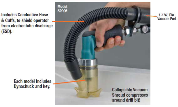 Dynabrade Central-Vacuum Drill Image1