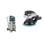 Dynabrade 56854BKVUK 5" (127mm) Dia. Central Vacuum Dynorbital Supreme Random Orbital Sander, Robotic Kit + 61403 Raptor Vac + 31972 Air-Line/Vacuum Hose 6 Metres